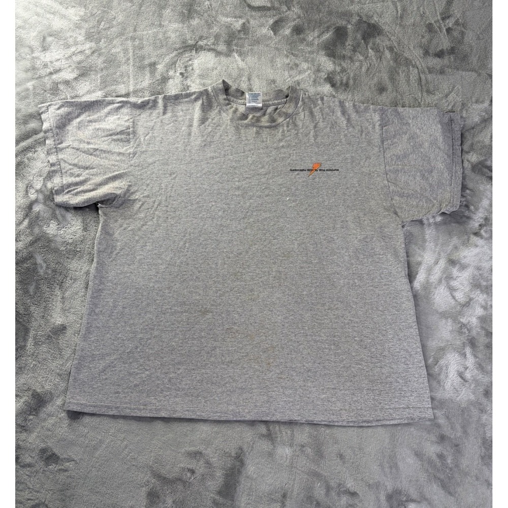 Delta T-Shirt Pro Weight 2000s Mens XL Gray Crew Neck Short Sleeve